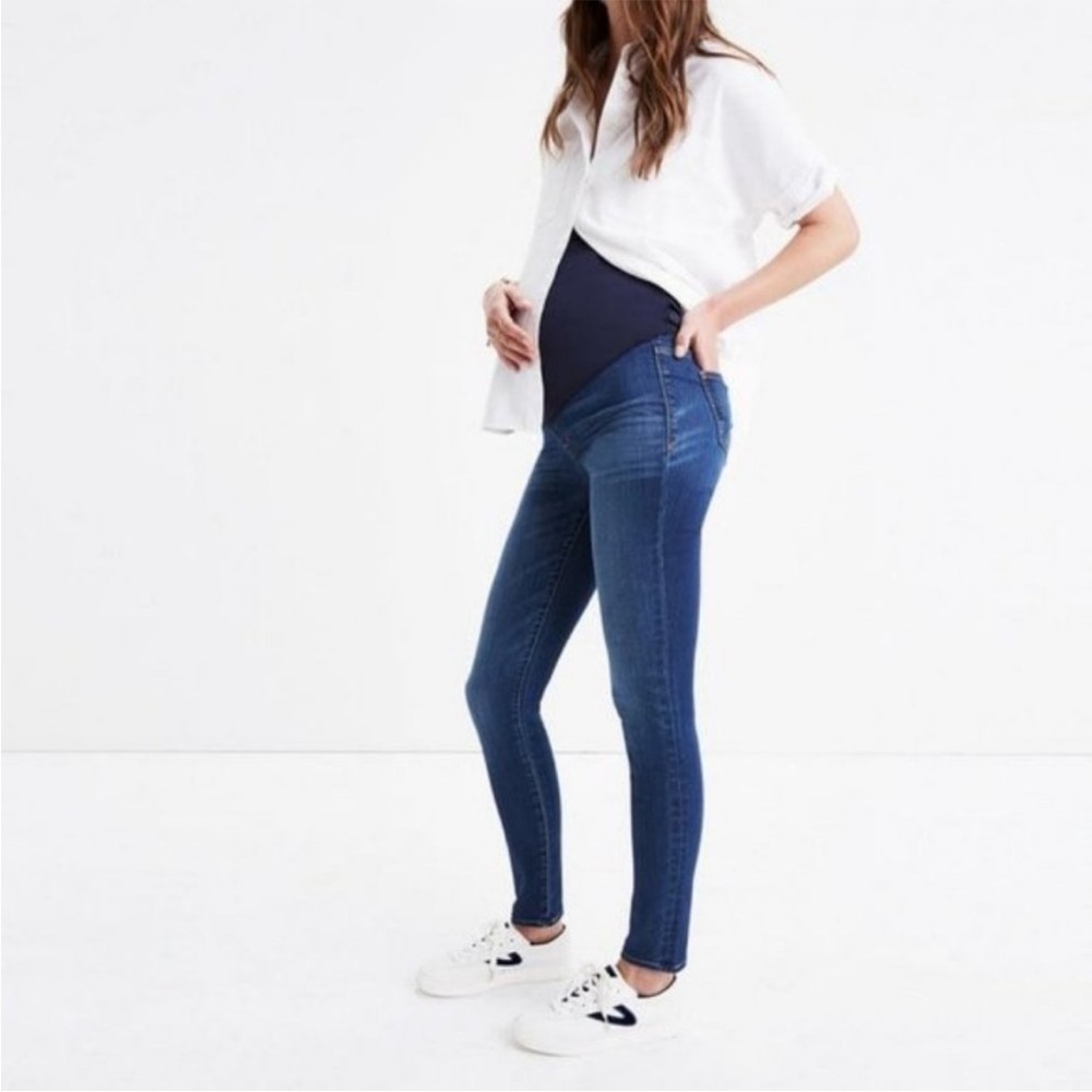 MADEWELL MATERNITY SKINNY JEANS OVER THE BELLY SIZE 27